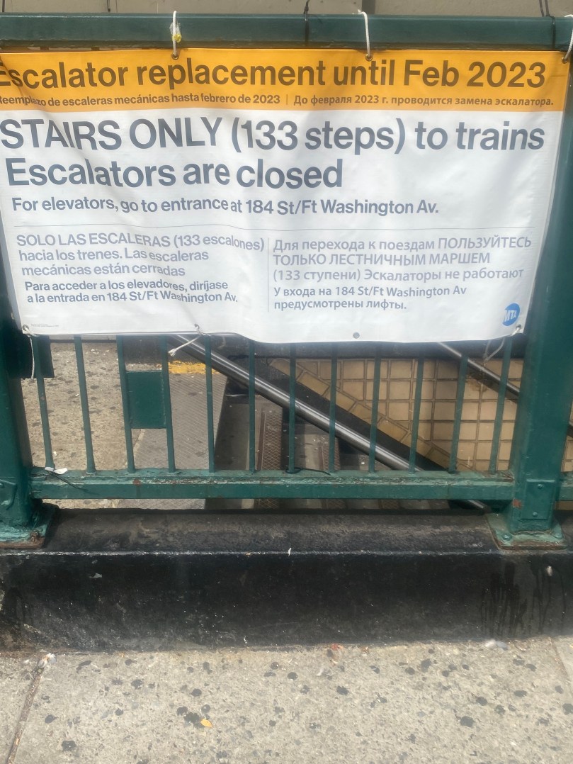Much Needed New Escalators Are Coming to Some Bronx and Upper Manhattan Subway&nbsp;Stations