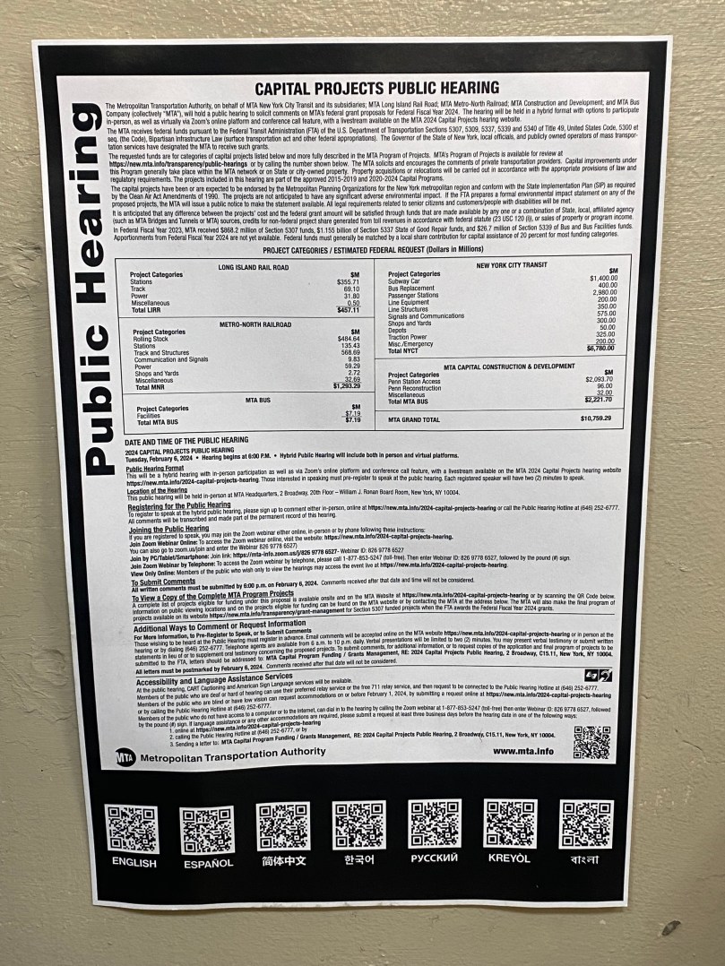 Why The Upcoming MTA Capital Projects Hearing Is&nbsp;Important